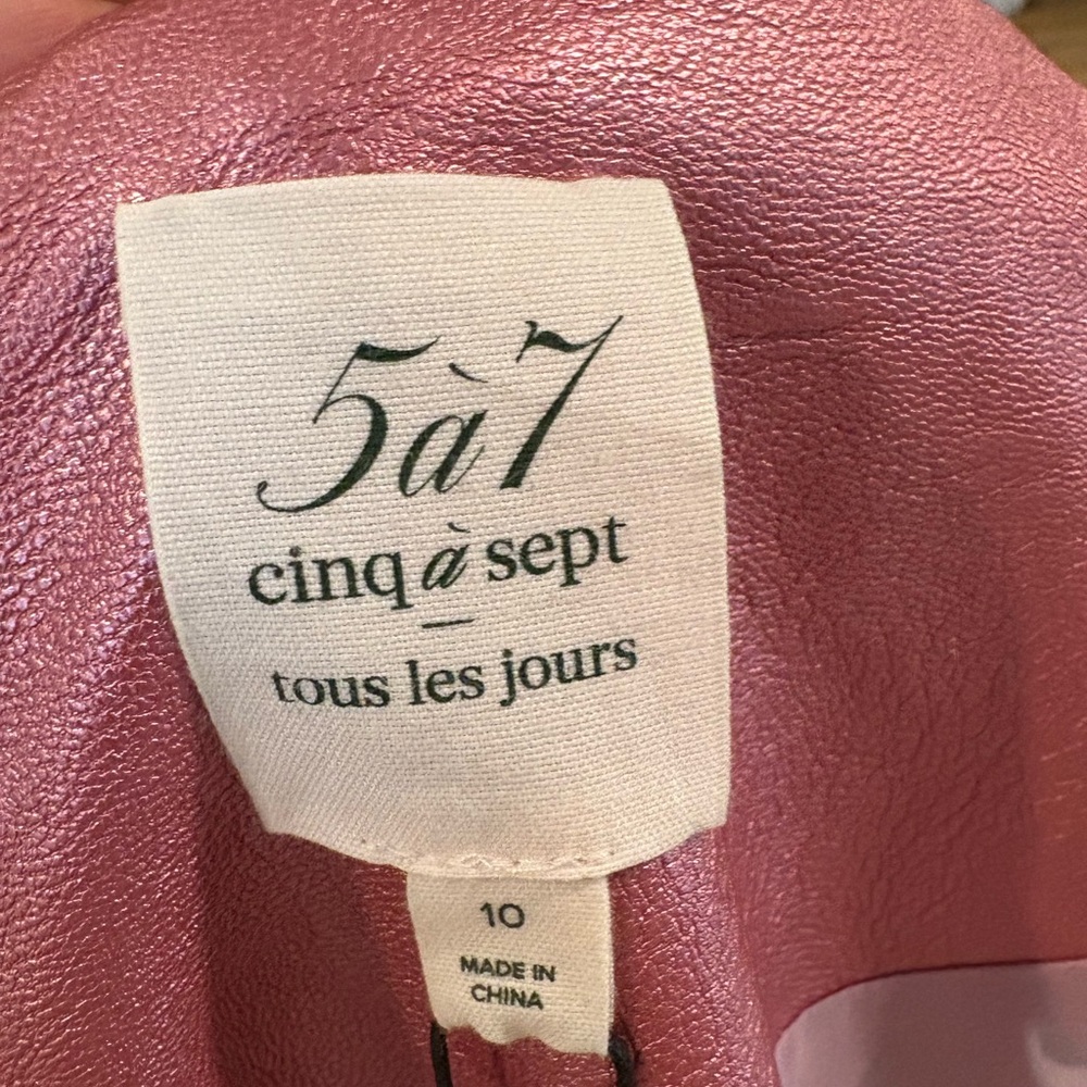 Cinq à Sept Metallic Rose Blazer - Picture 2 of 4